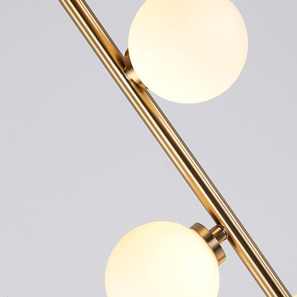 Valentina Ronde LED Vloerlamp Ronde Wit Metaal Glas Slaapkamer Woonkamer