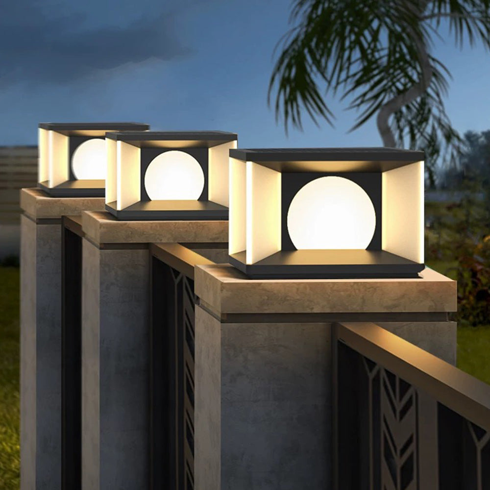 Orr Moderne Vierkante LED Buitenlamp, Metaal, Slaapkamer