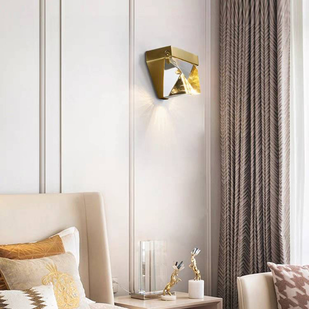 Orr Moderne Design LED Wandlamp Metaal Crystal Zwart Buiten