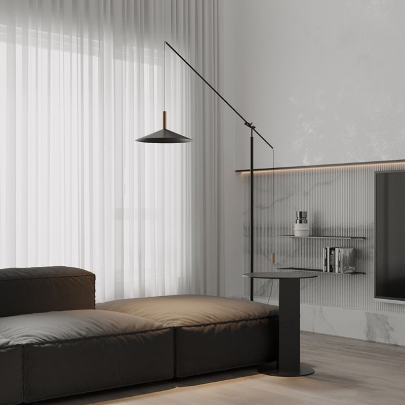 Carins Moderne Design LED Vloerlamp Zwart Metaal Woonkamer