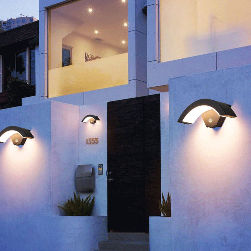 Orr Design LED Wandlampen Zwart Metaal Acryl Tuin Hal Buiten