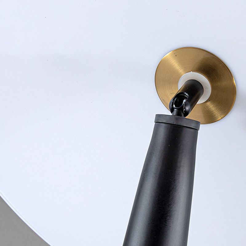 Salgado Moderne Design LED Schotelvormige Vloerlamp Zwart Metalen Eetkamer/Woonkamer