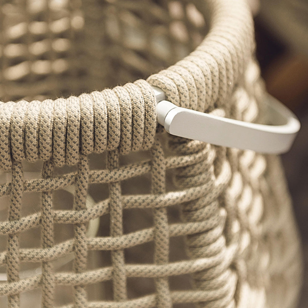 Ritta Vintage Design LED Buitenlamp Metaal/Twine Zwart Buiten