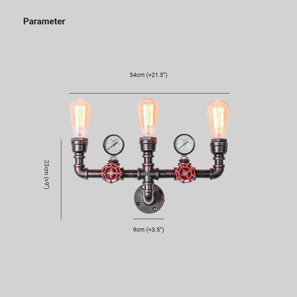 Alessio Industriele LED Wandlamp Metaal Woonkamer Slaapkamer