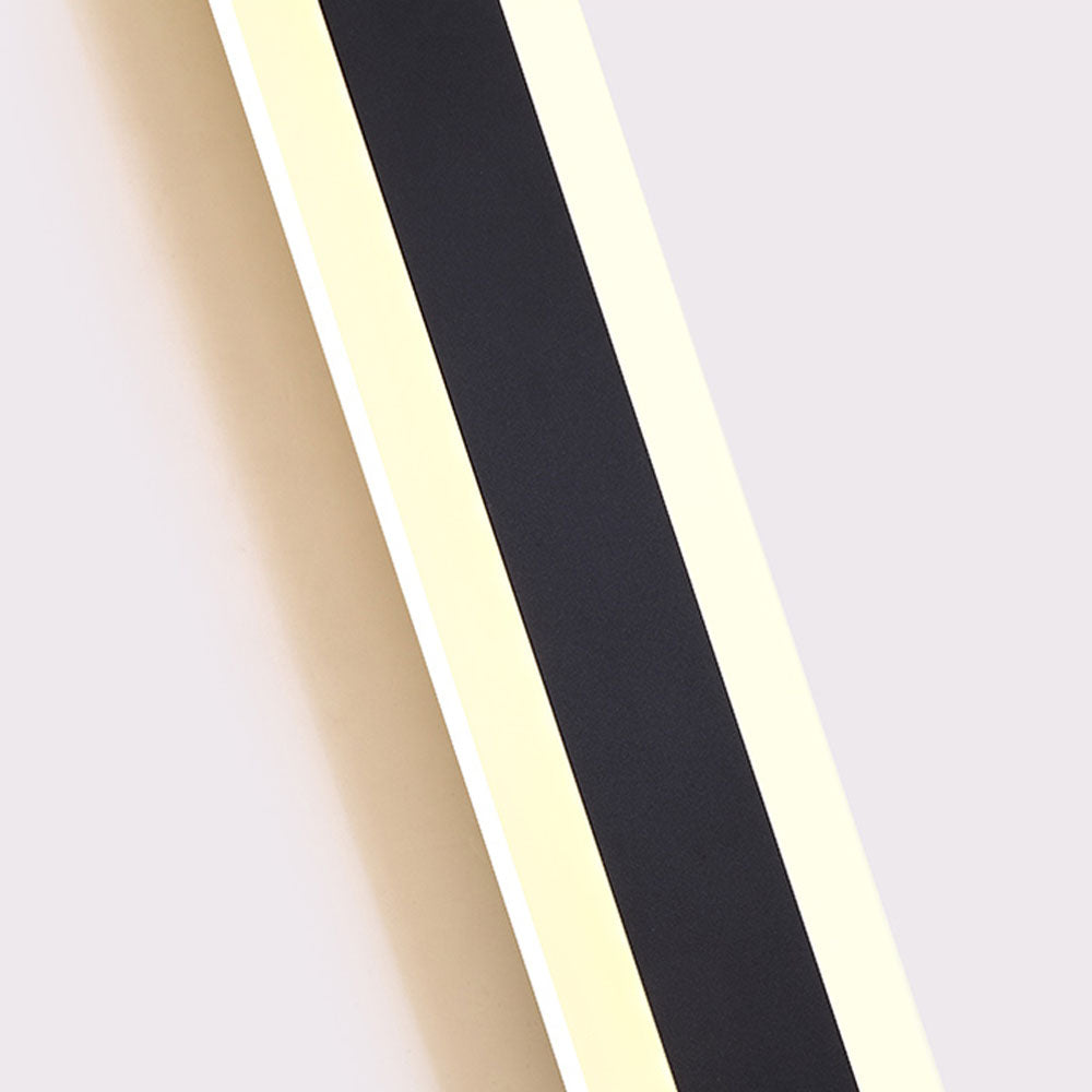 Orr Moderne Rechthoekig LED Buitenlamp Metaal/Acryl Zwart Tuin/Stoeprand/Balkon