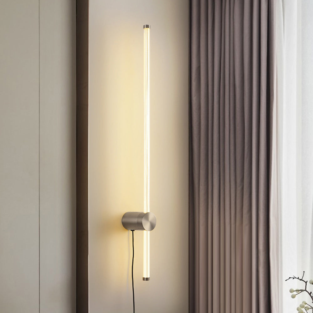 Edge Coppery & Nickel Indoor Wall Lamp, Metal/Acrylic