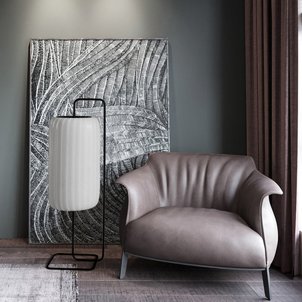 Renée Moderne Design Minimalistische Zuilvormige Stoffen Metalen/Fabric Vloerlamp Slaapkamer
