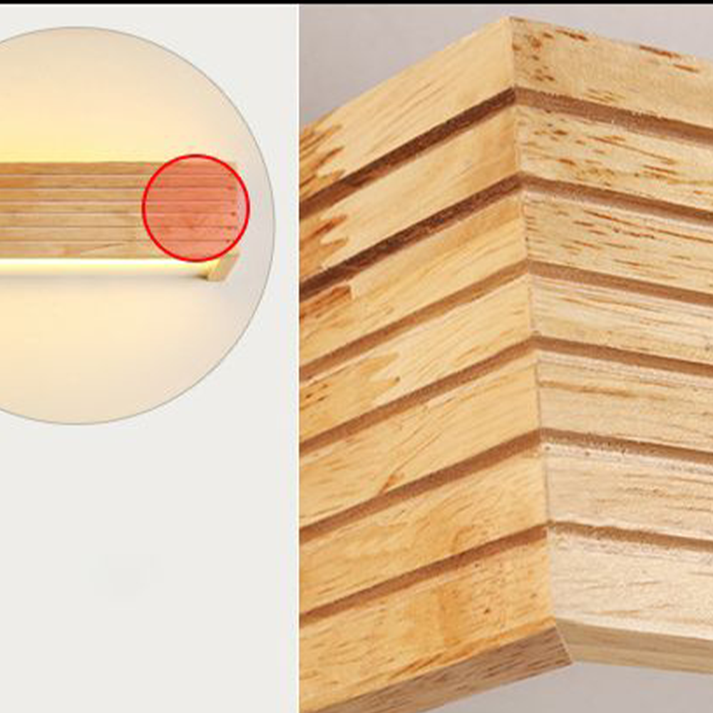 Ozawa Design LED  Wandlamp Hout Metaal Eetkamer Slaapkamer