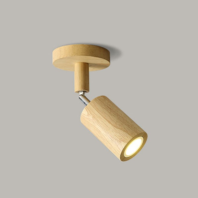 Ozawa Moderne LED Plafondlamp Verstelbaar Hout Metaal/Hout Woonkamer