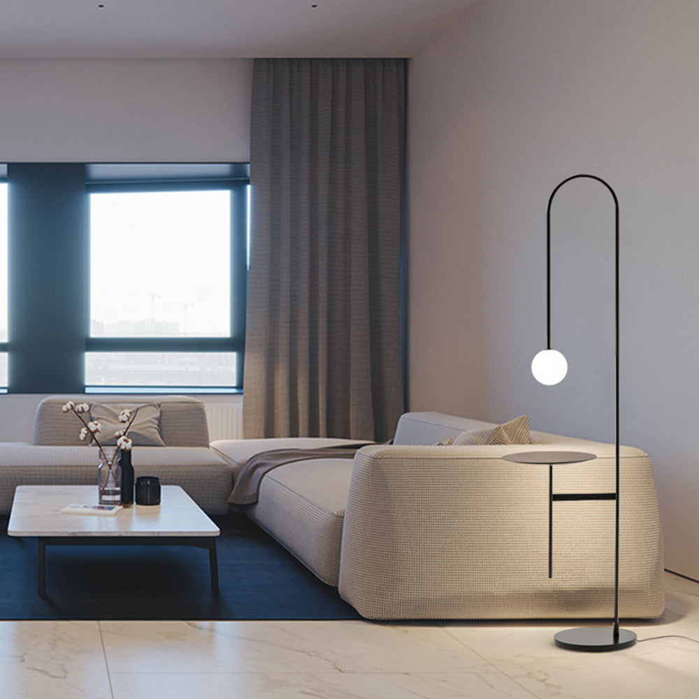 Valentina Moderne Design LED Vloerlamp Metaal Glas Slaapkamer Woonkamer