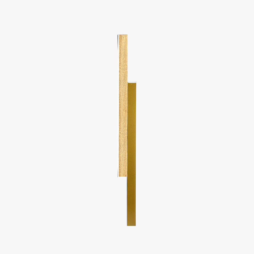 Ozawa Design Kleine LED Wandlamp Hout Bruin Metaal Woonkamer