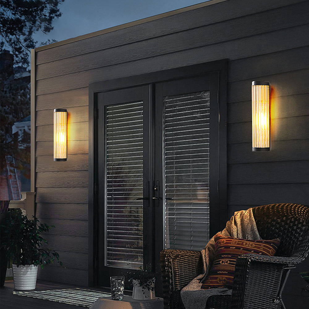 Orr Moderne Design LED Buitenlamp Metaal Glas Zwart Buiten
