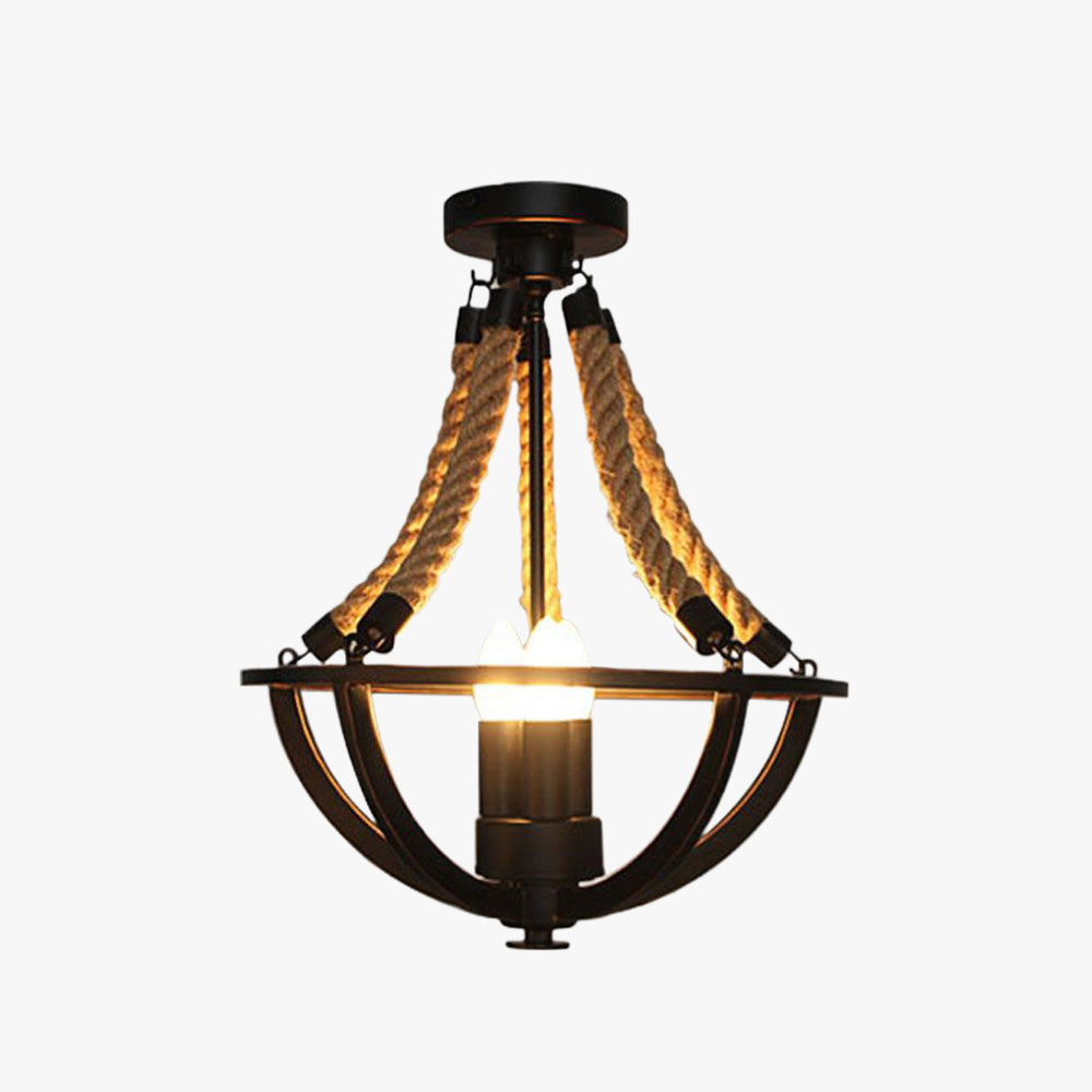 Alessio Retro Ronde LED Kroonluchter Metaal Eetkamer Woonkamer