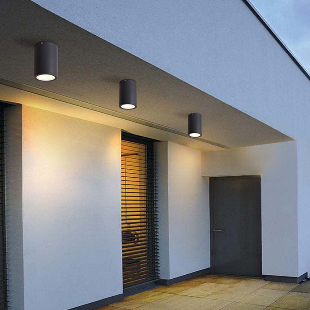Orr Modern LED Rond Kleine Witte Zwart Metaal Woonkamer Buiten