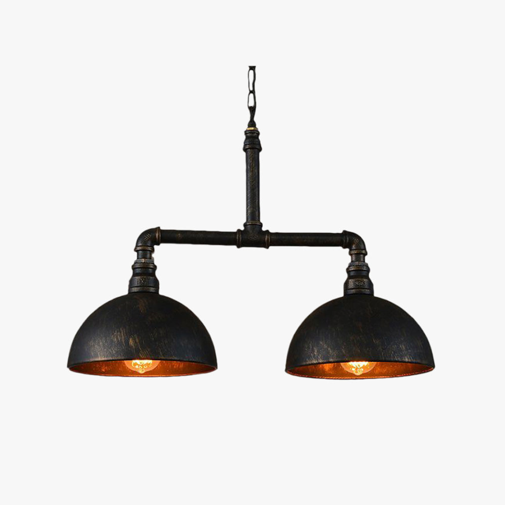 Alessio Industriele Ronde LED Hanglamp Zwart Metaal Eetkamer Woonkamer