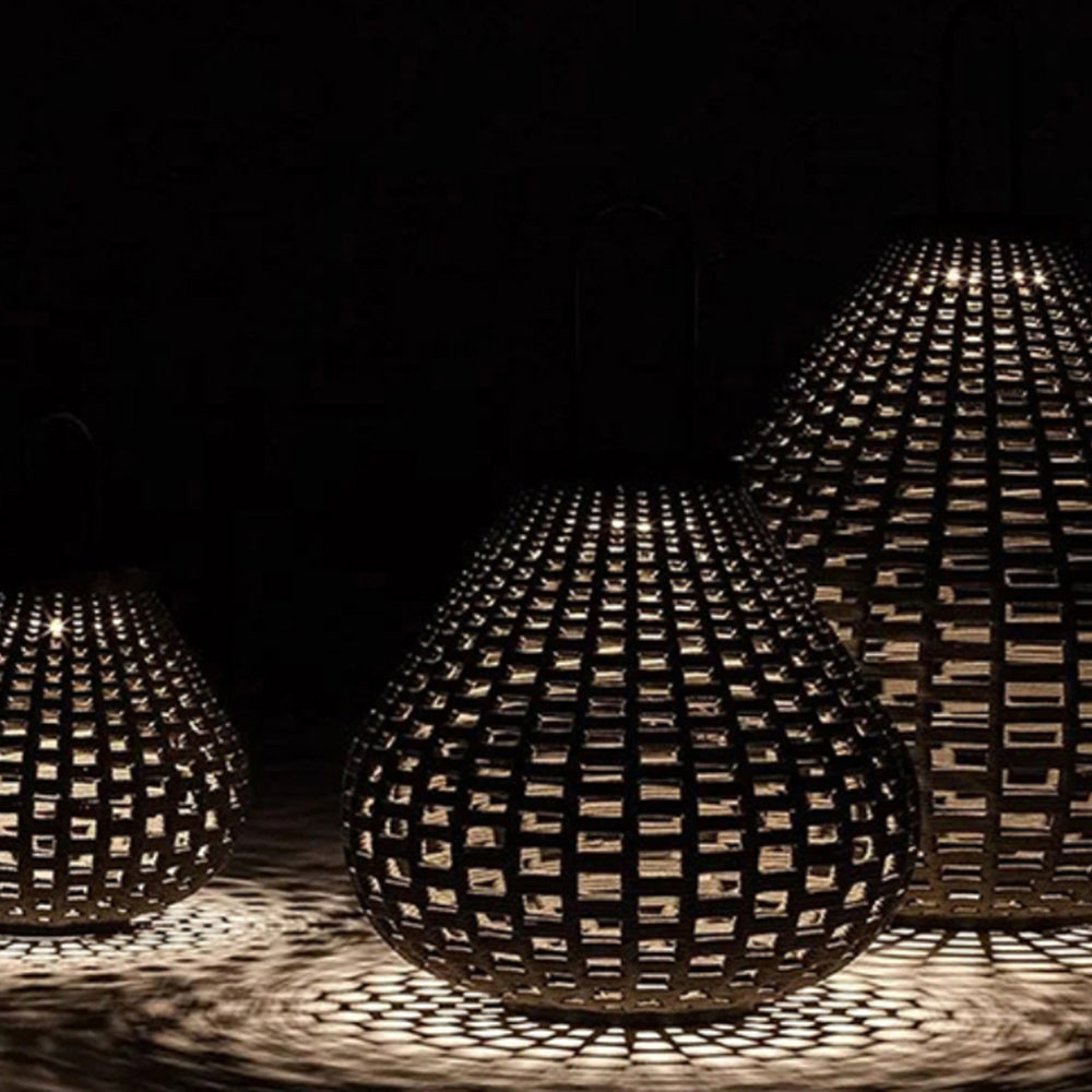 Ritta Vintage Design LED Buitenlamp Metaal/Fiber Zwart Buiten