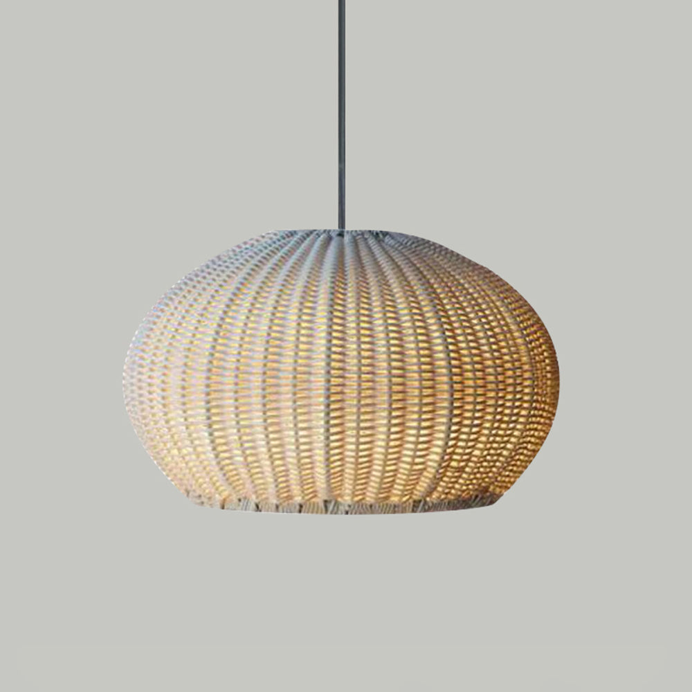 Ritta Design LED Hanglamp Metaal/Rattan Coffee/Beige Buiten