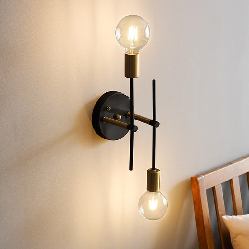 Valentina Moderne LED Plafondlamp Zwart Metaal/Glas Slaapkamer