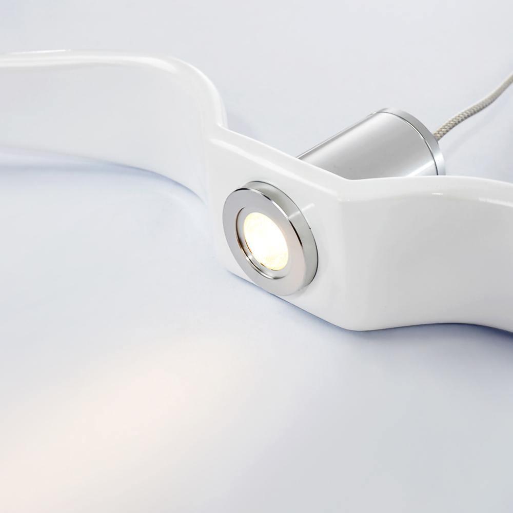 Ivoren hanglamp met vleugels voor woonkamer
