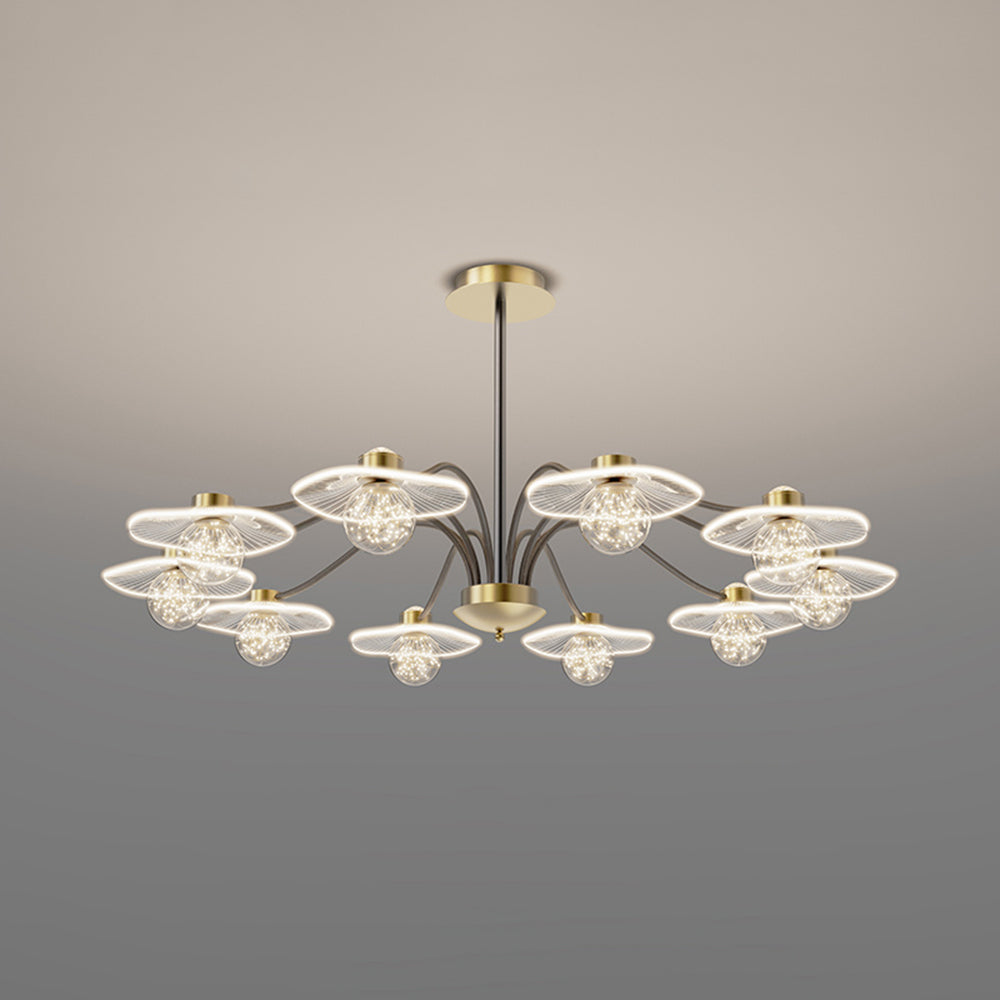 Carins Moderne Geblazen LED Hanglamp Metaal/Acryl/Glas Woonkamer