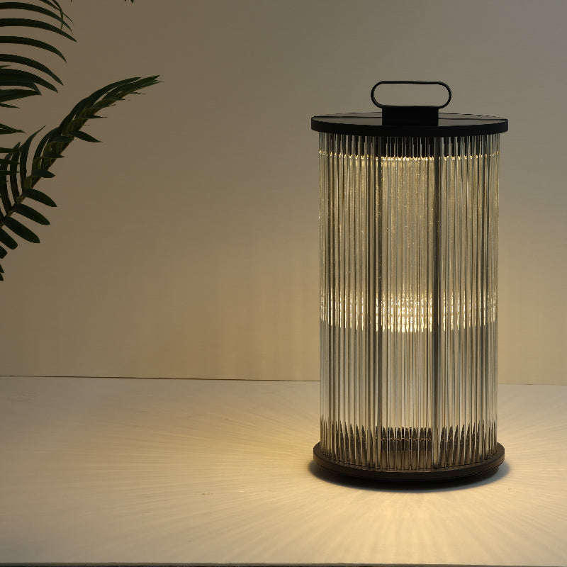 Orr Kleine LED Vloerlampen Zwart Metaal Glas Buiten Tuin Hal