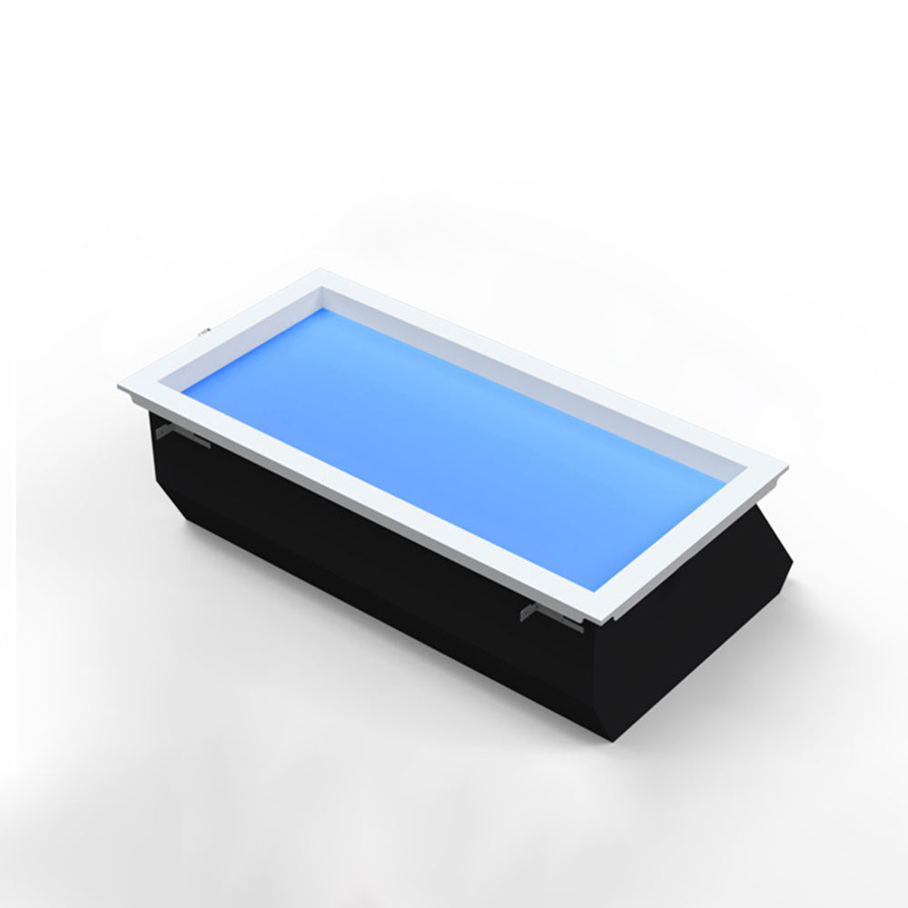 Edge Modern LED Plafondlamp Zwart&Blauw Woon/Bad/Eetkamer Metaal&Acryl