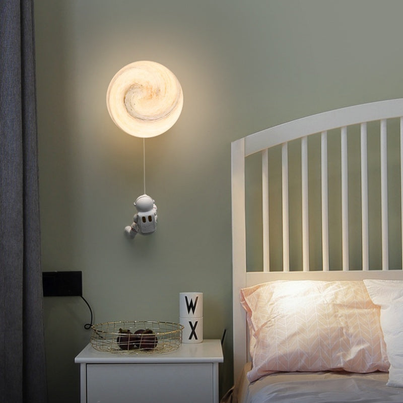Fateh Moderne Maan LED Binnen Wandlampen Wit Hars Kinderkamer