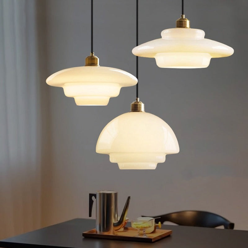 Cairns Midden eeuw Art Hanglampen Metaal Glas Slaapkamer Eetkamer