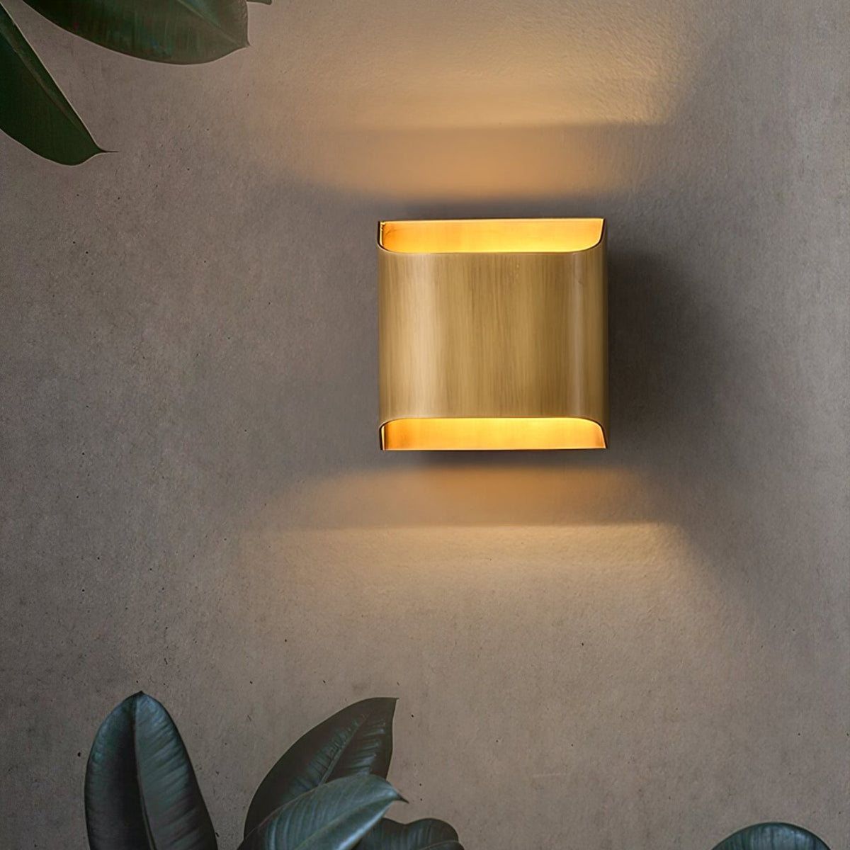 Hardy wandlamp van messing