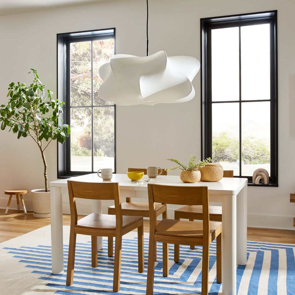 Bibi hanglamp met decoratieve zijden kap