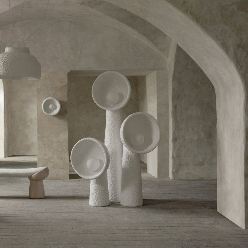 Ernionis Textured keramische vloerlamp