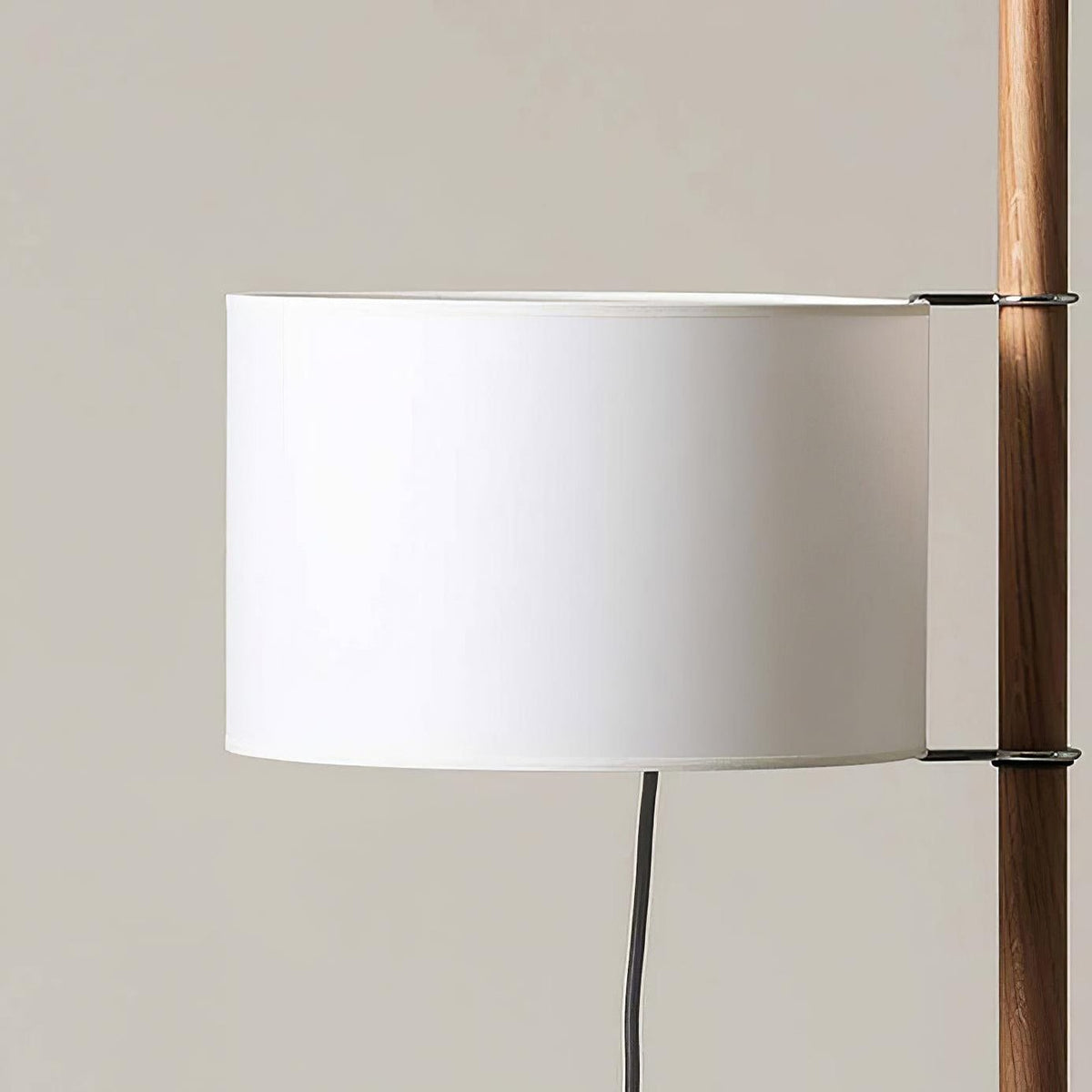 Jex Houten Stoffen vloerlamp