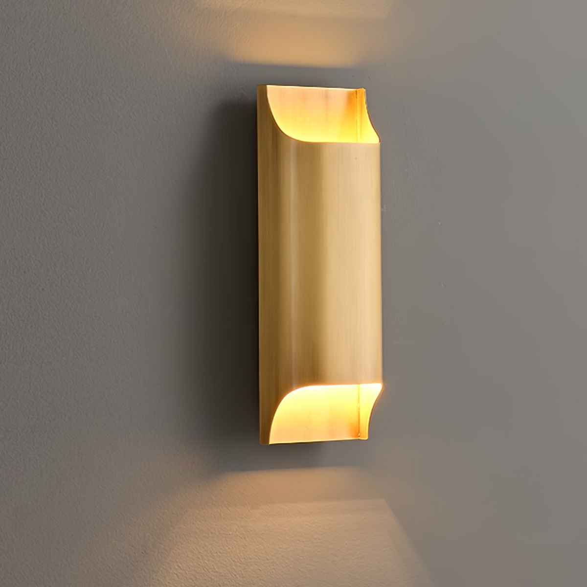 Hardy wandlamp van messing