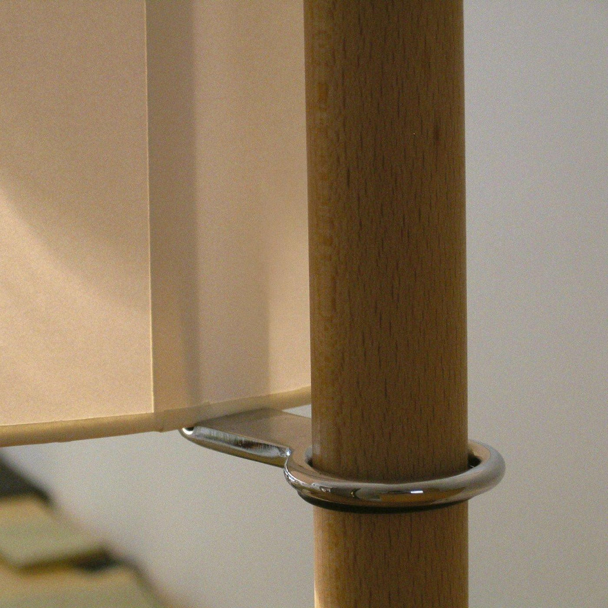 Jex Houten Stoffen vloerlamp