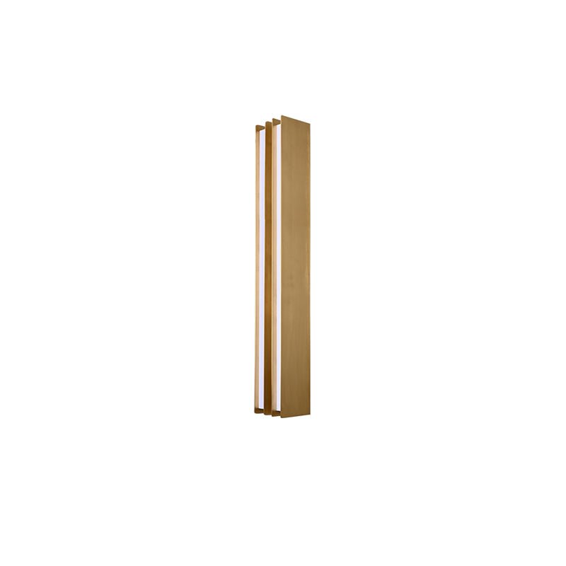 Vincent Minimalistische messing wandlamp met gelaagde bladen