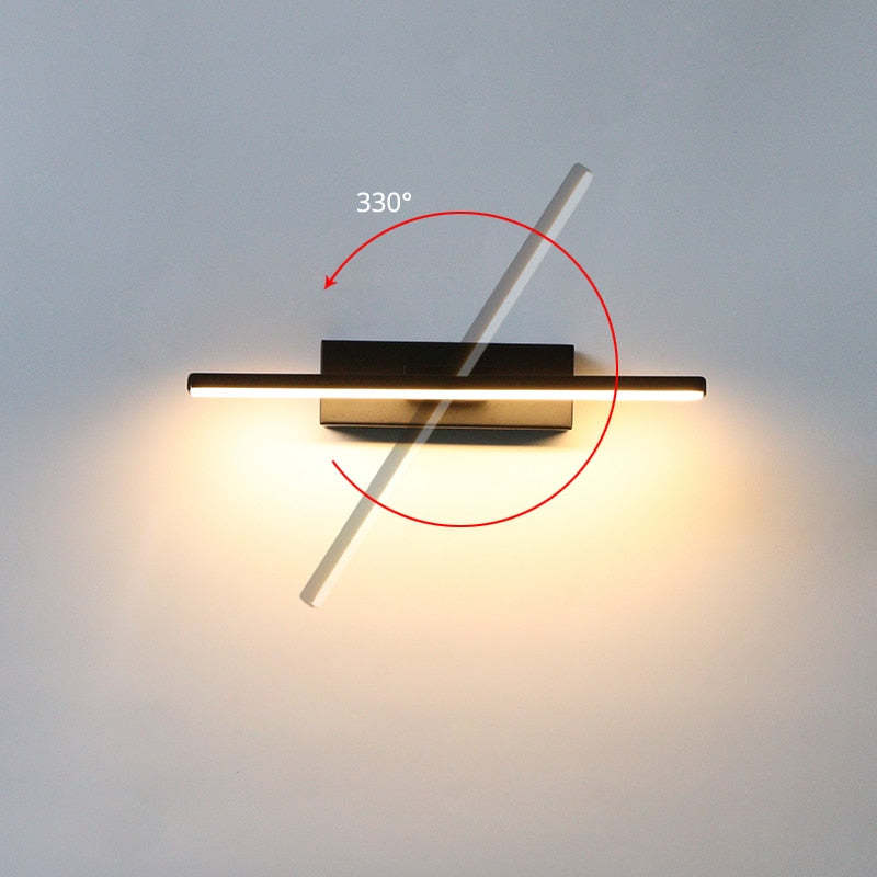 Edge Modern Industriele LED Wandlamp Zwart/Wit Metaal Silicium Woon/Slaapkamer