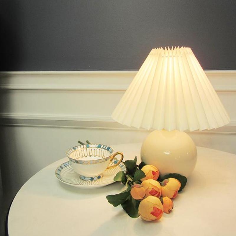 Ozawa Ronde LED Tafellampen Wit Hout Metaal Eetkamer Slaapkamer