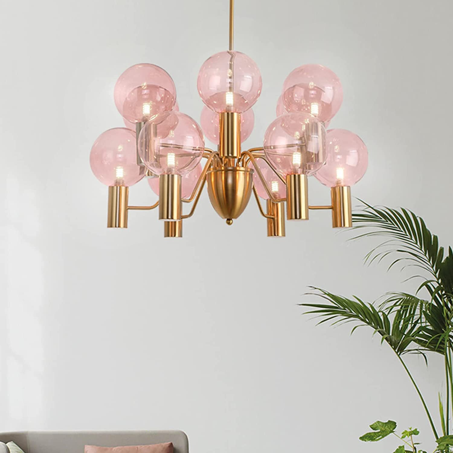 Valentina Moderne LED Kroonluchter Metaal Glas Woonkamer