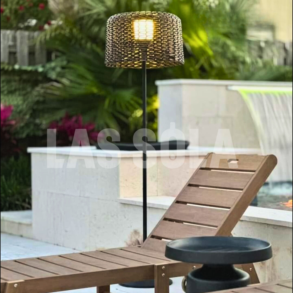 Ritta Retro LED Vloerlamp Zwart Wit Metaal Slaapkamer Woonkamer
