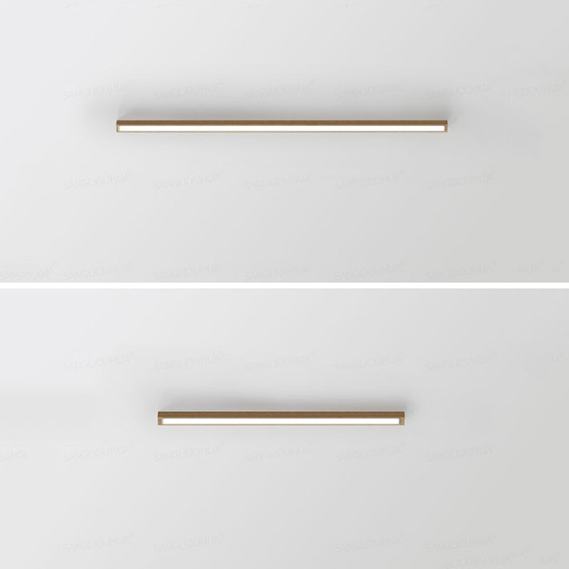 Edge Moderne LED Plafondlampen Houten Metaal Slaapkamer Woonkamer