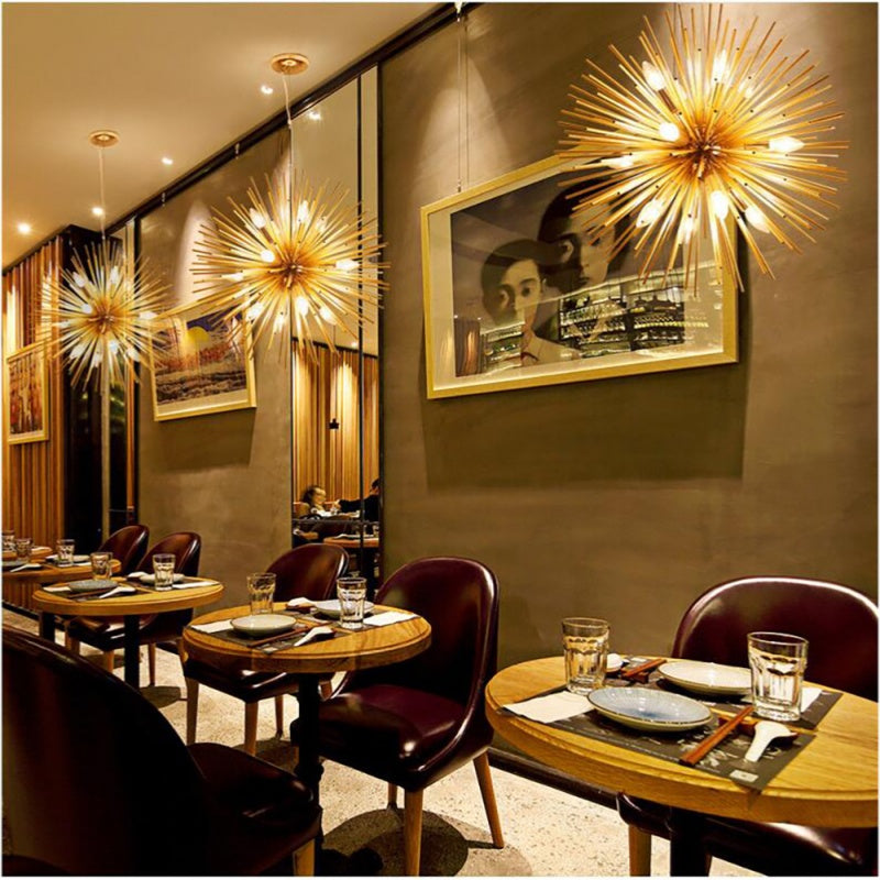Colon Moderne LED Kroonluchters Goud Metaal Eetkamer/Woonkamer/Bedkamer