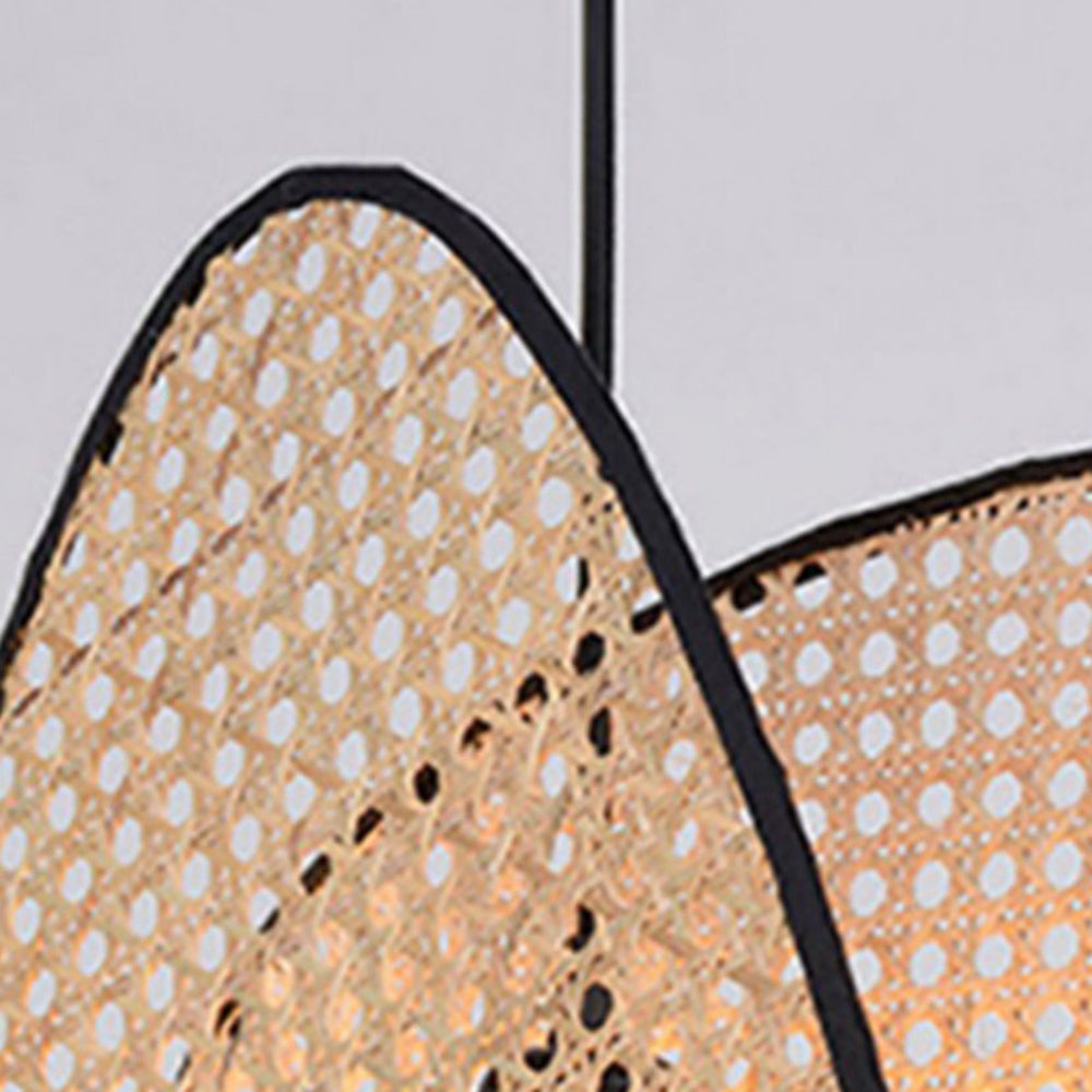 Ritta Design LED Hanglamp Zwart Metaal Eetkamer Rotan Woonkamer