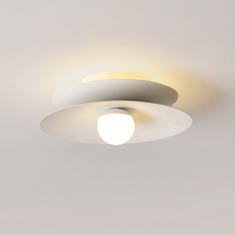 Bella Moderne LED Plafondlamp Wit Rood Metaal Acryl Woonkamer