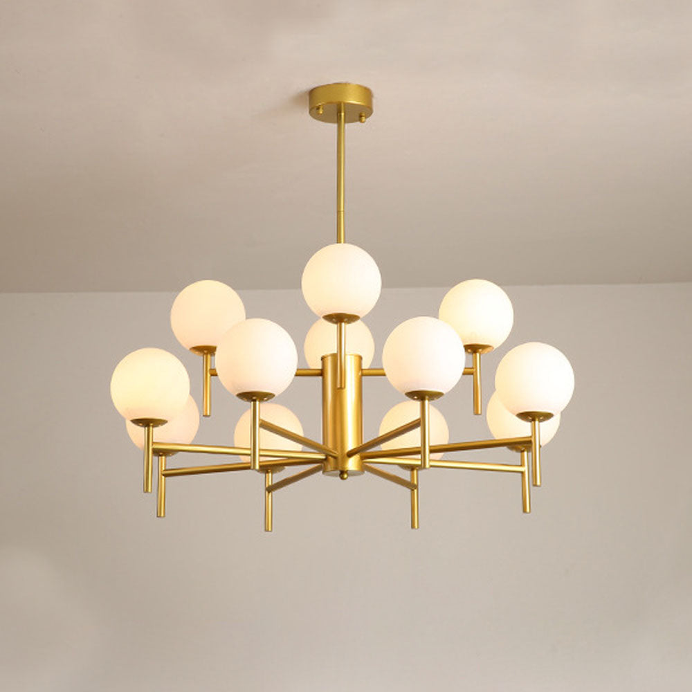 Alessio Moderne Globe LED Hanglamp Bubble Van Metaal/Glas Woonkamer