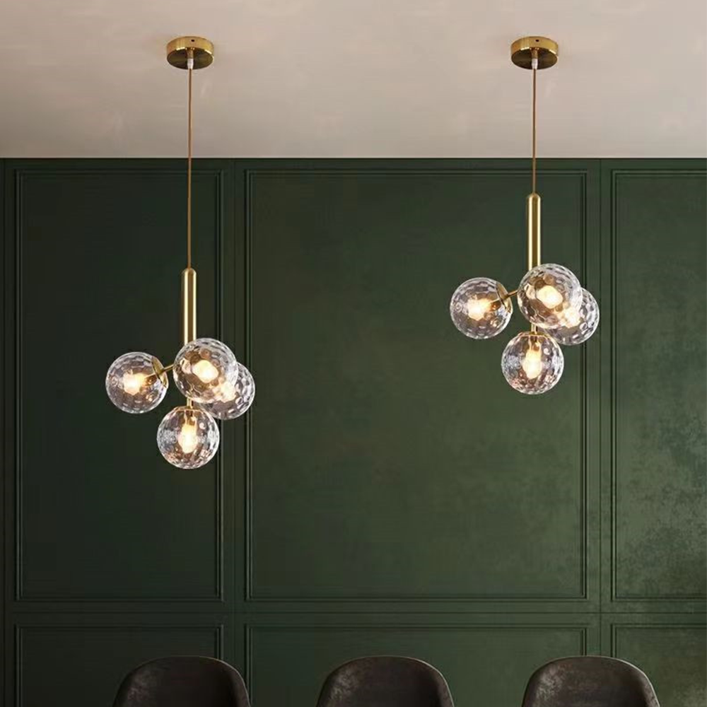 Valentina Moderne Bubble Hanglampen Metaal Glas Eetkamer