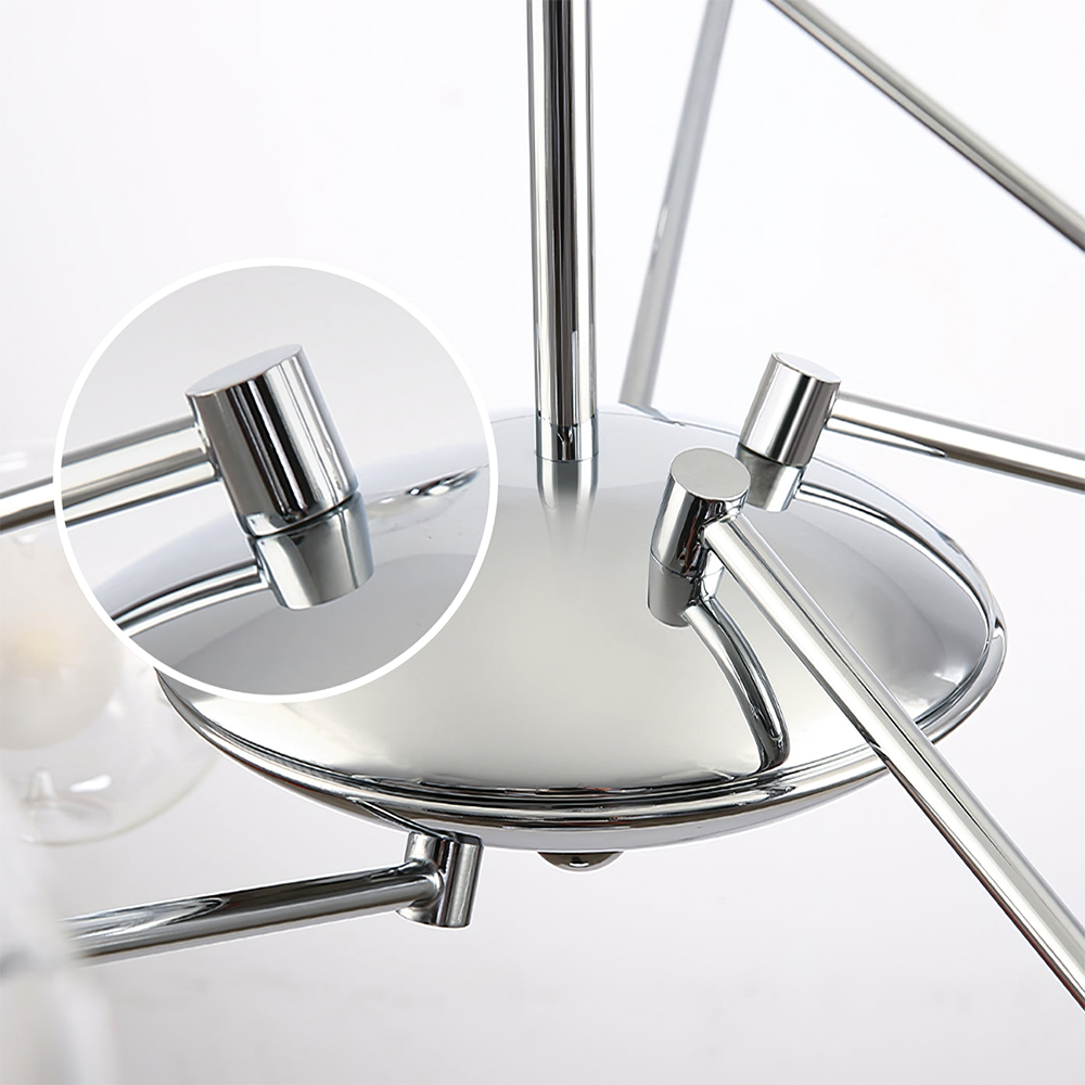 Valentina Nordic Bauhaus Kroonluchters Metaal Glas Woonkamer