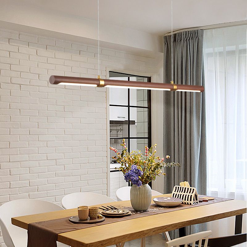 Ozawa Vintage LED Hanglampen Wit Metaal Hout Slaapkamer Keuken
