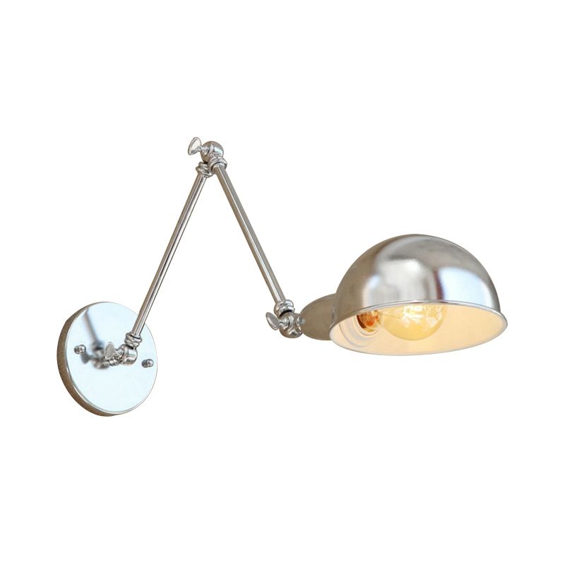 Brady Minimalistische Koepel LED Wandlamp Zilver Metaal Binnen