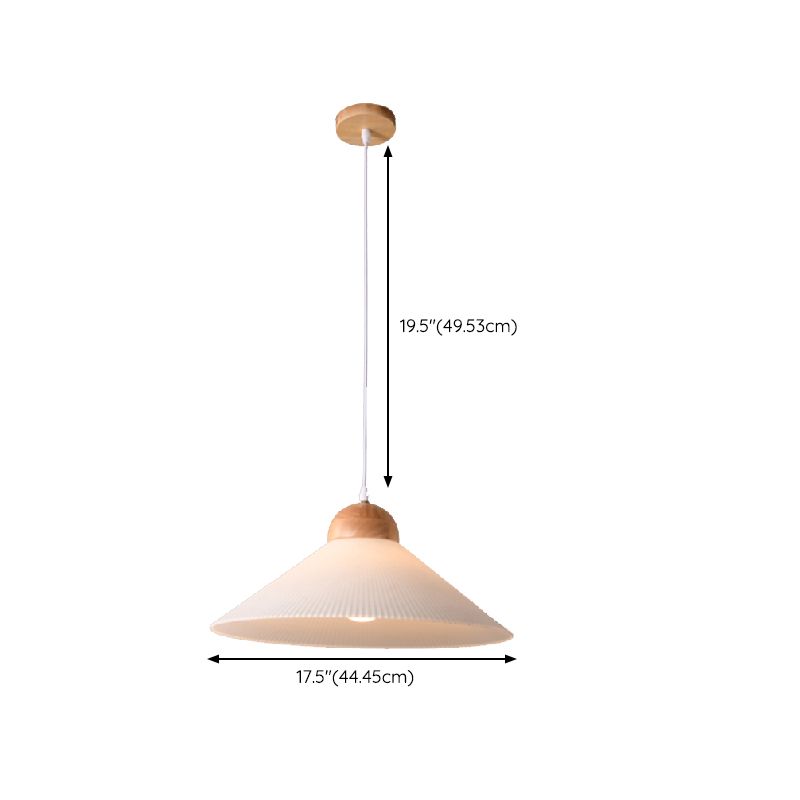 Ozawa Moderne LED Hanglamp Wit Gound Hout Slaaapkamer Woonkamer