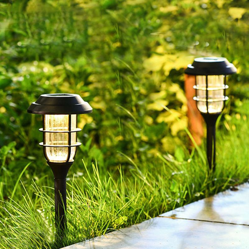 Pena Moderne Buitenlampen Zonne Energie Zwart Metaal/Acryl Tuin